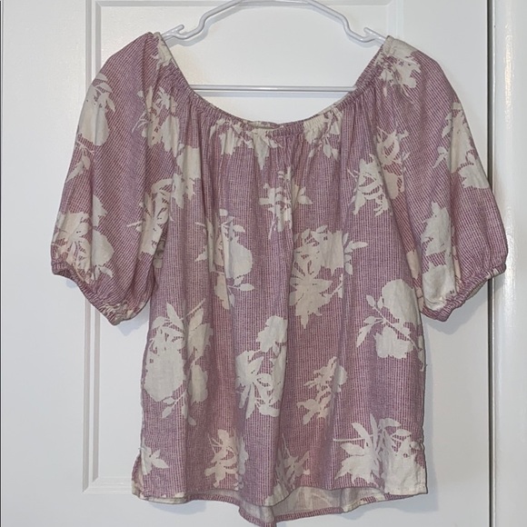 LOFT outlet Bubble Sleeve Top - Picture 4 of 5